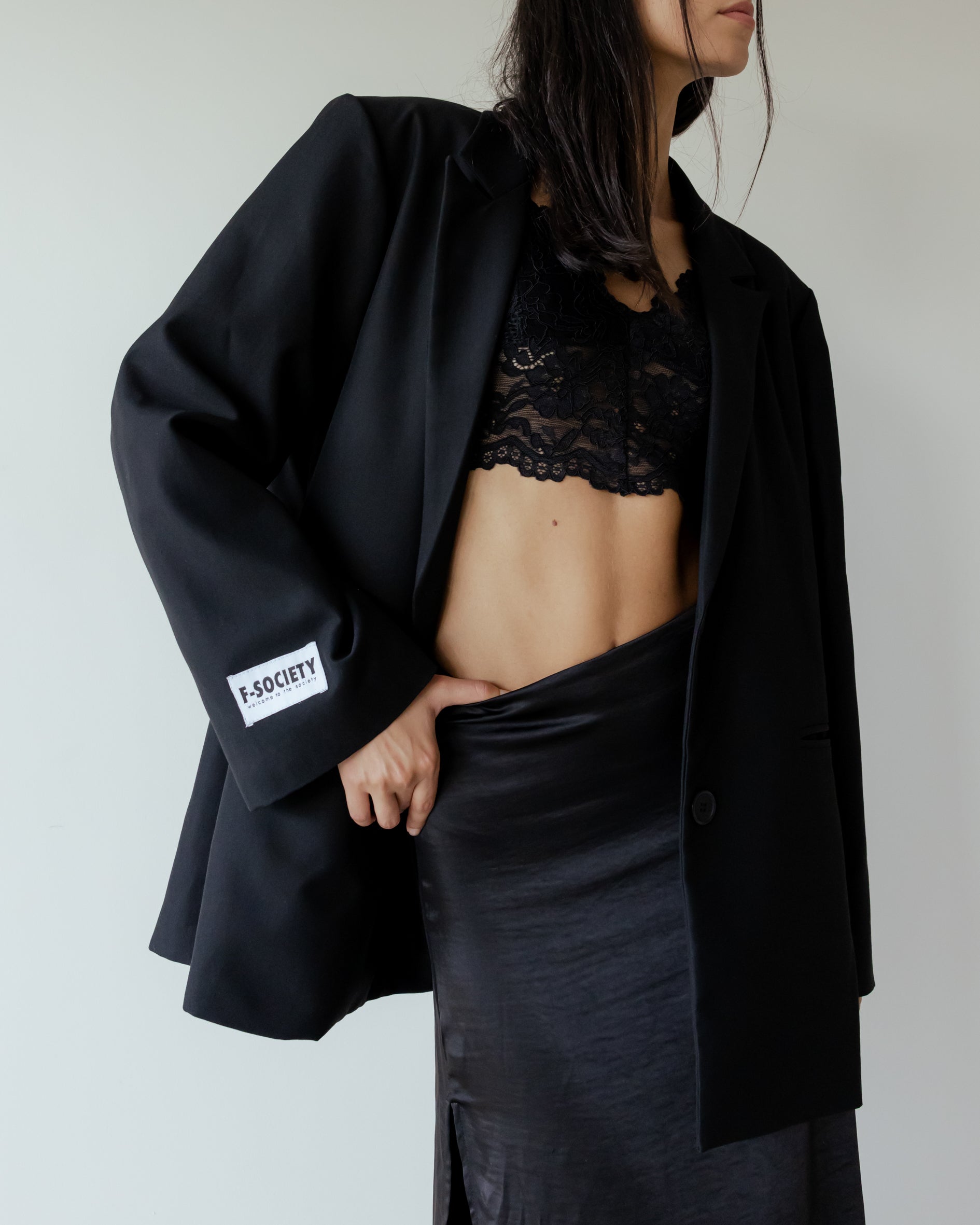 Plain Black Blazer