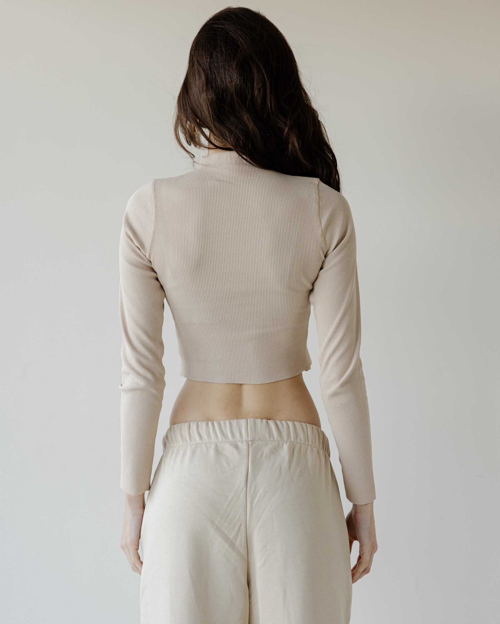 Beige Full Sleeve Tank