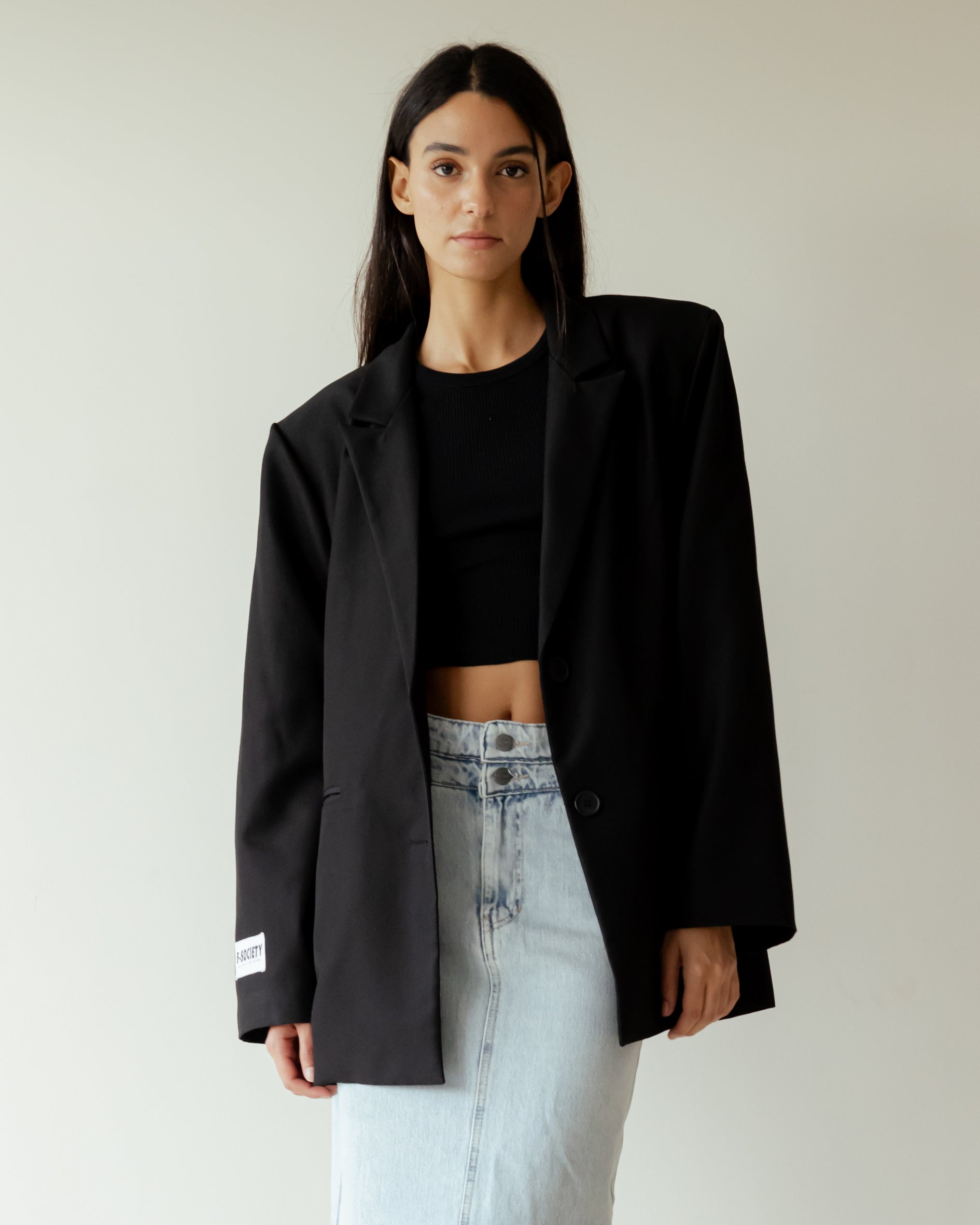 Plain Black Blazer