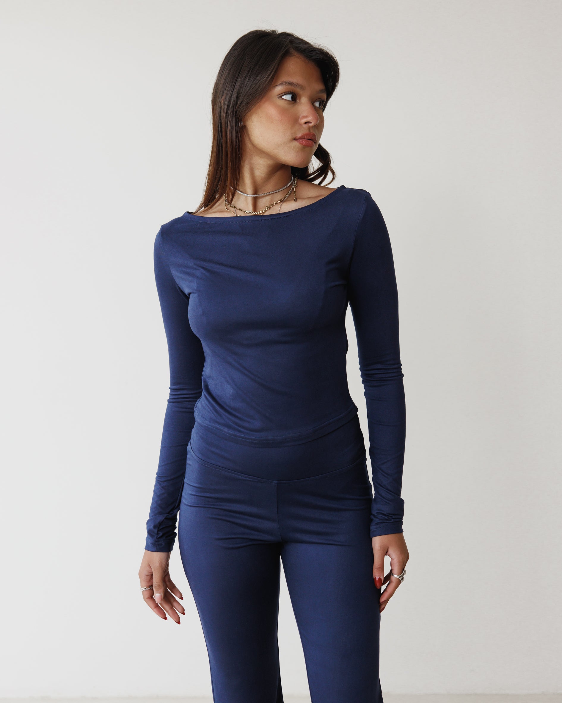 Victorian Classic Navy Top