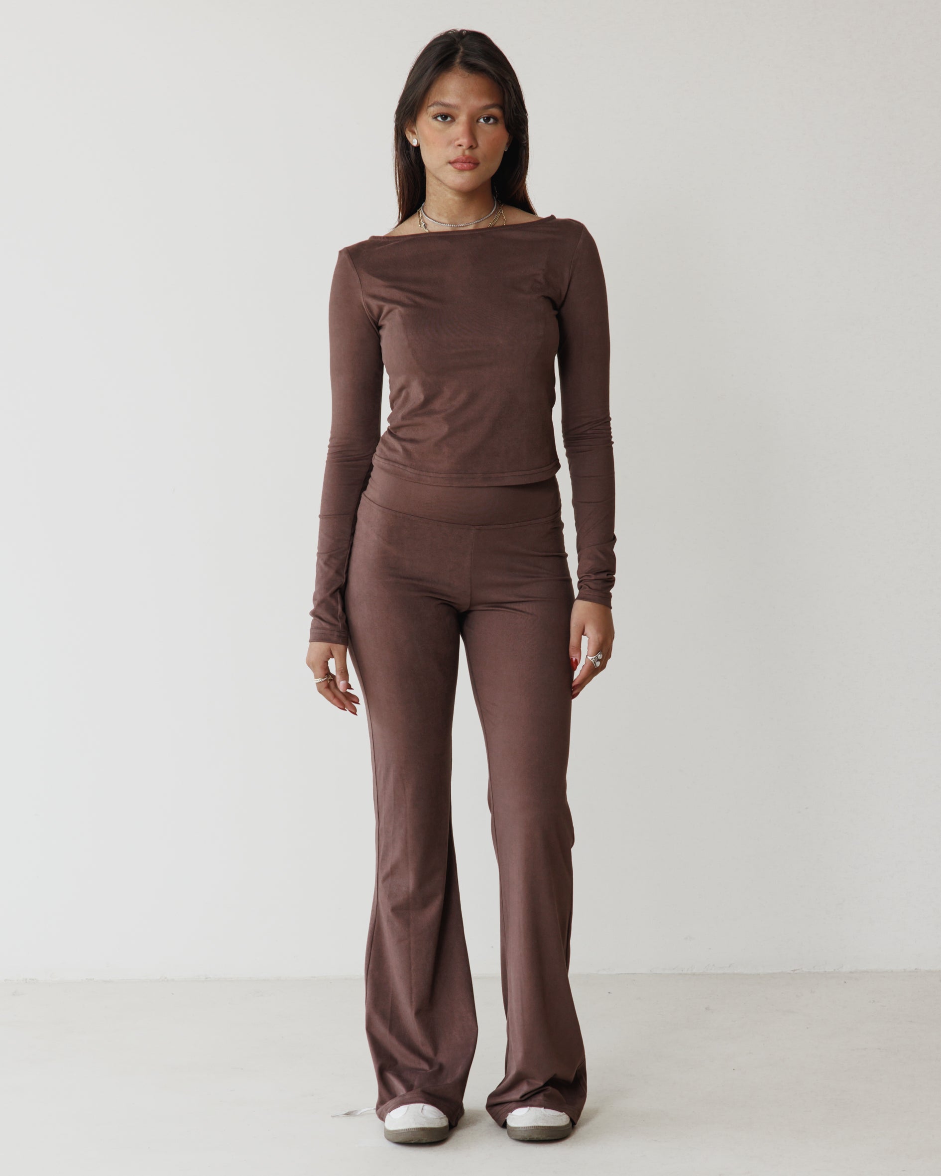 Victorian Flare Brown Pants