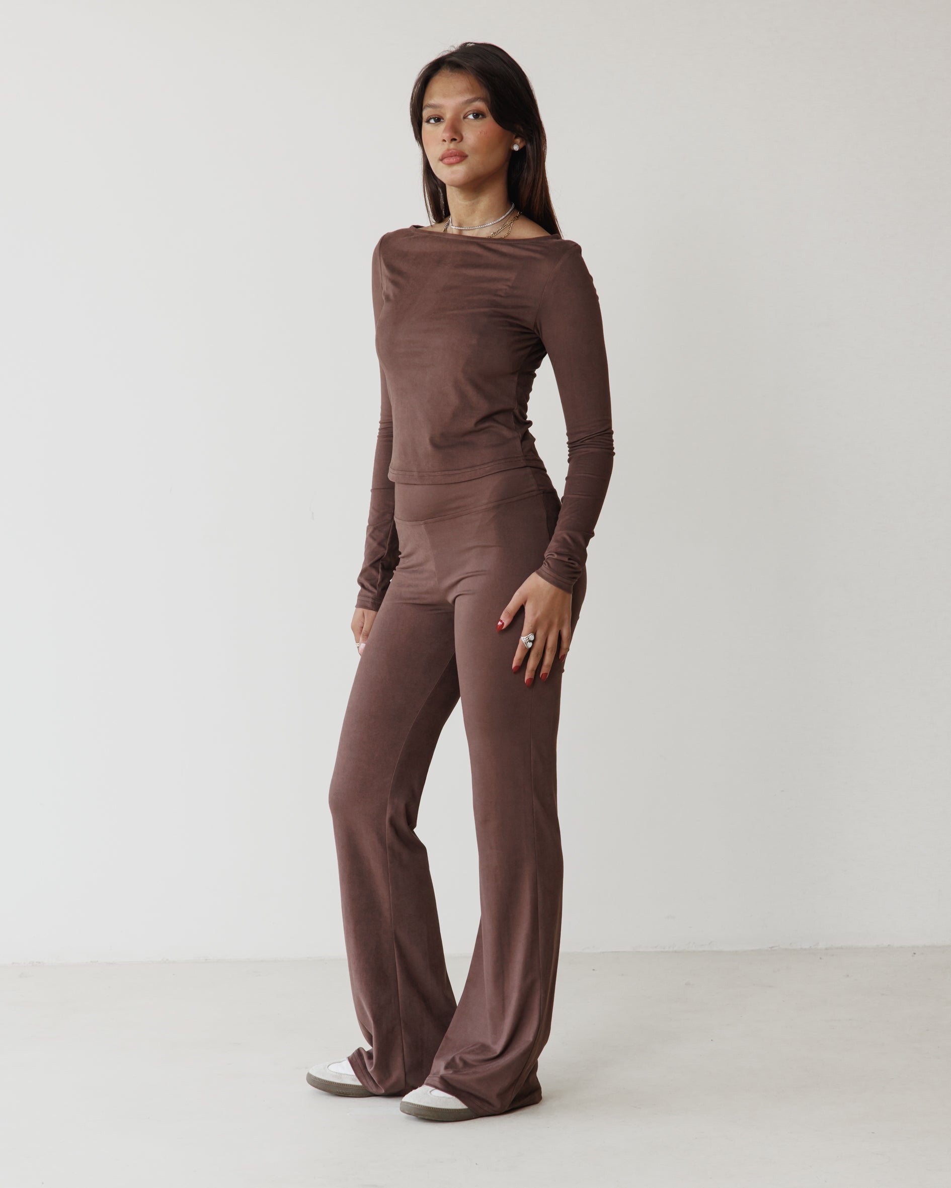 Victorian Flare Brown Pants