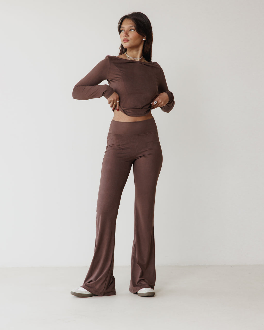 Victorian Flare Brown Pants