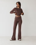 Victorian Flare Brown Pants