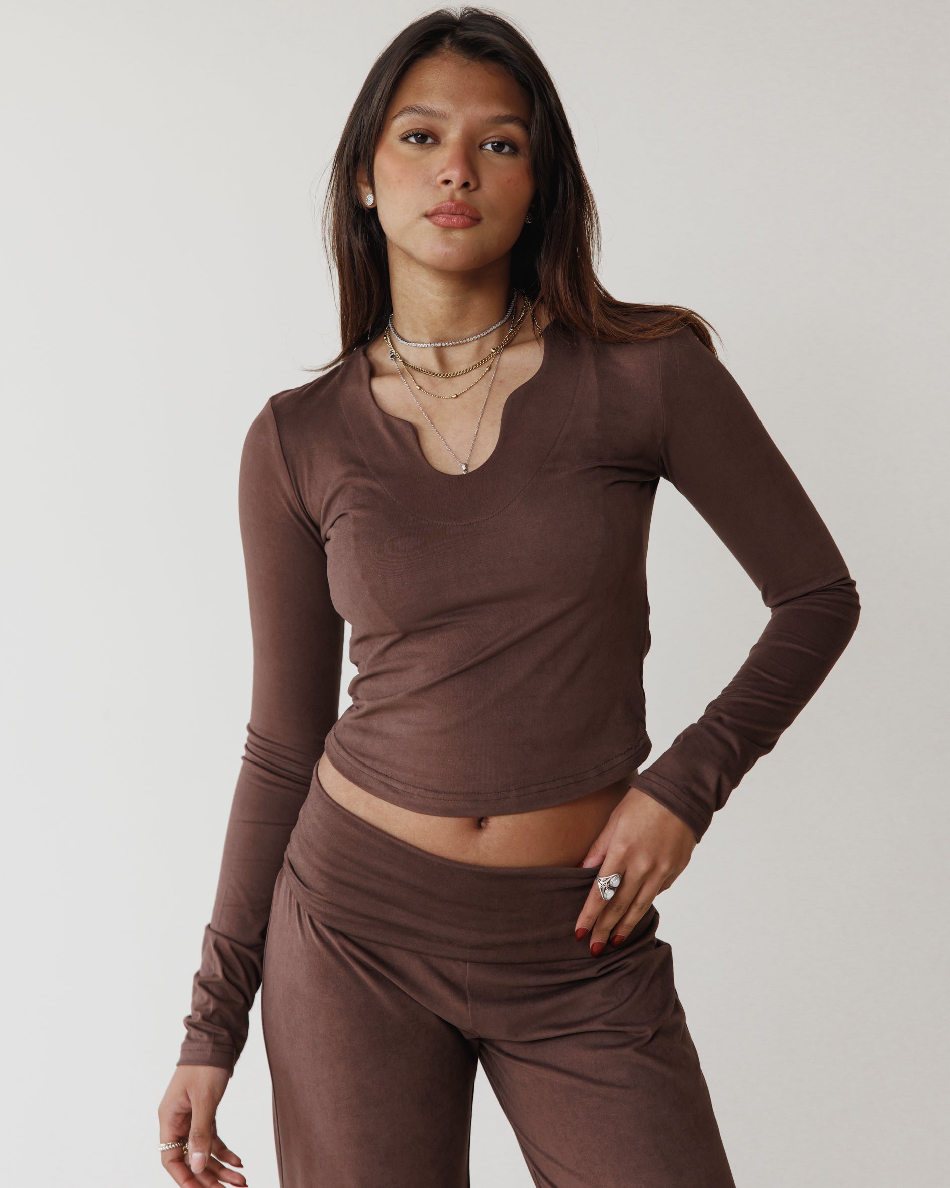 Victorian Grace Brown Top