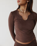 Victorian Grace Brown Top