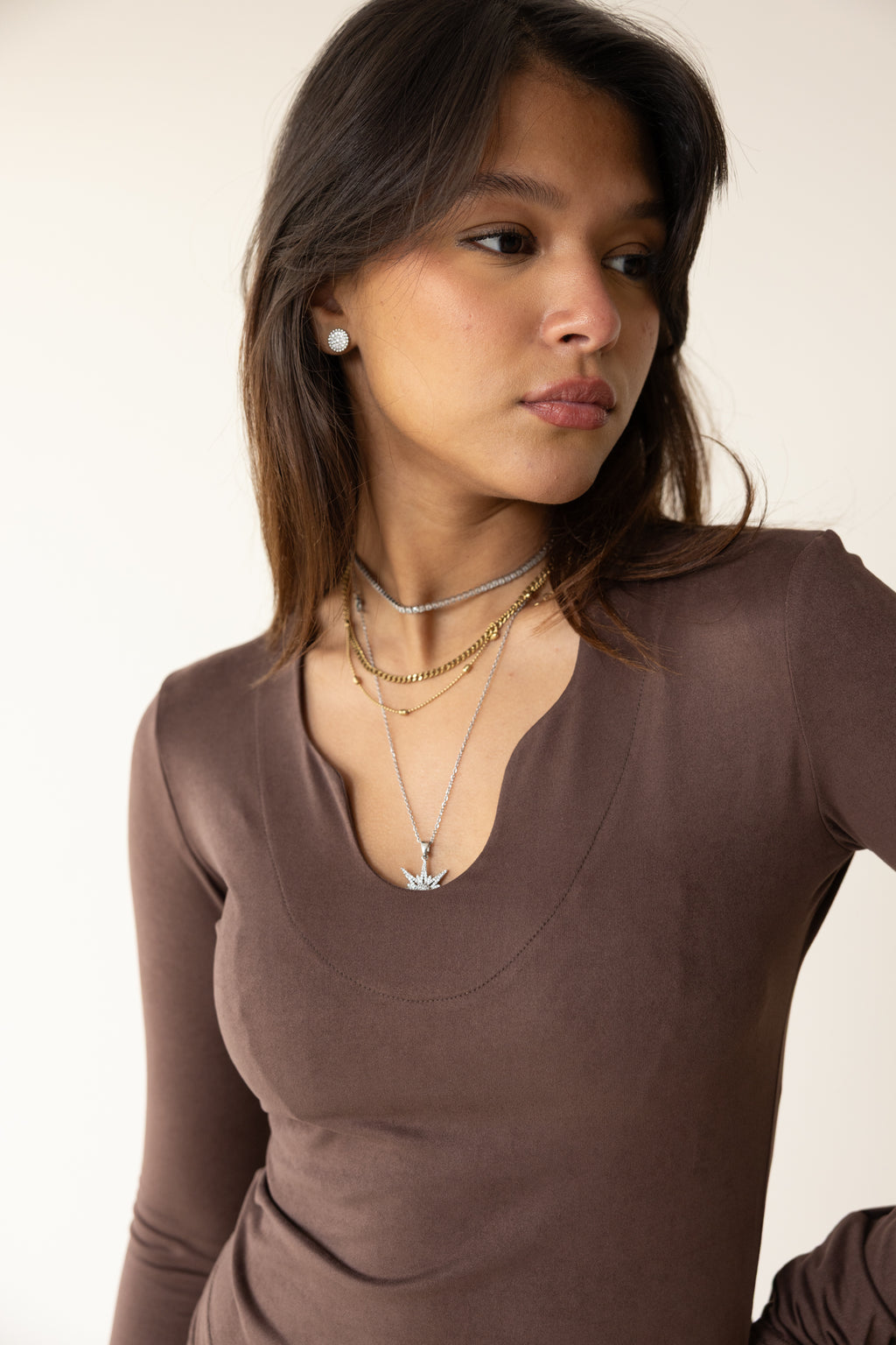 Victorian Grace Brown Top