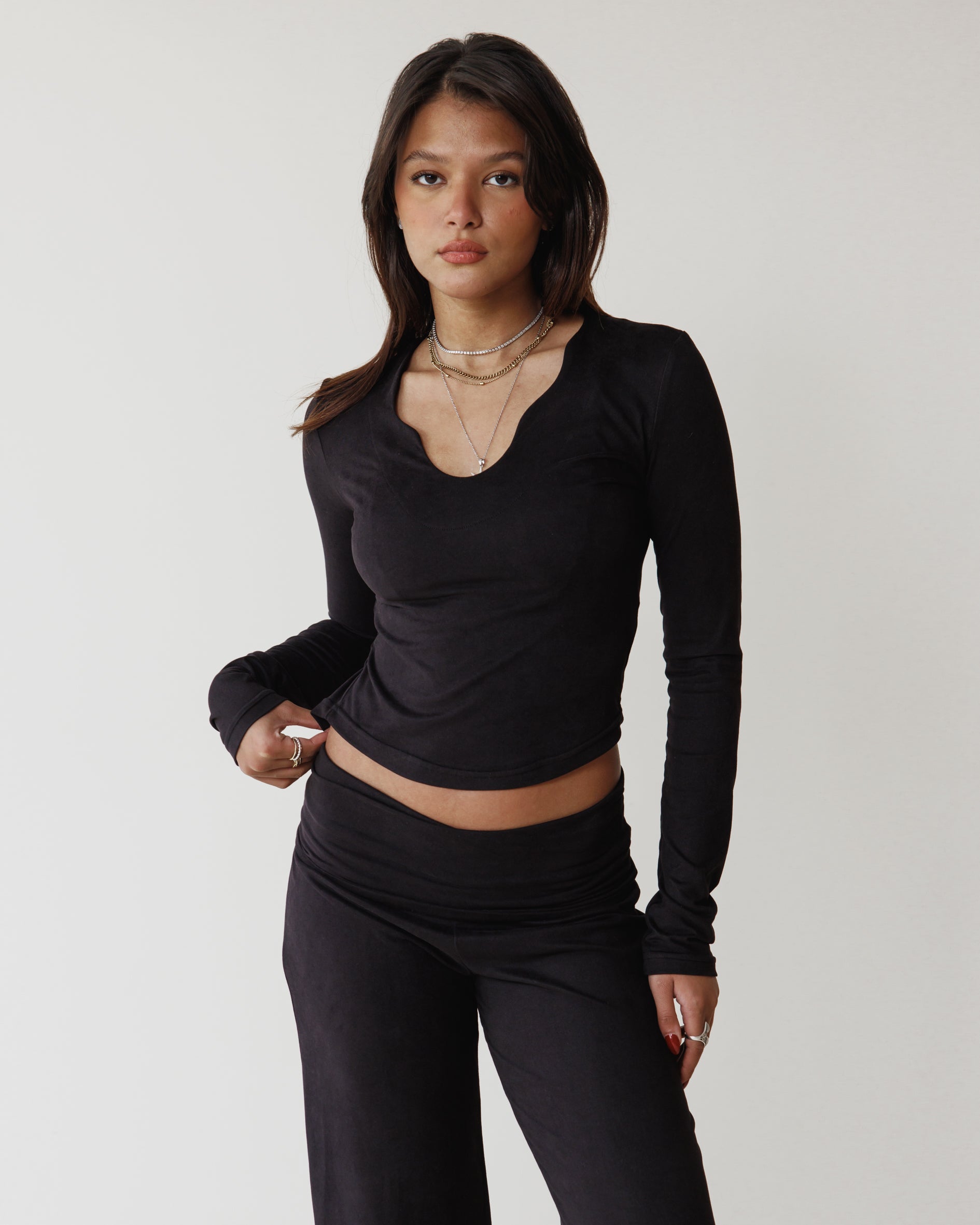 Victorian Grace Black Top