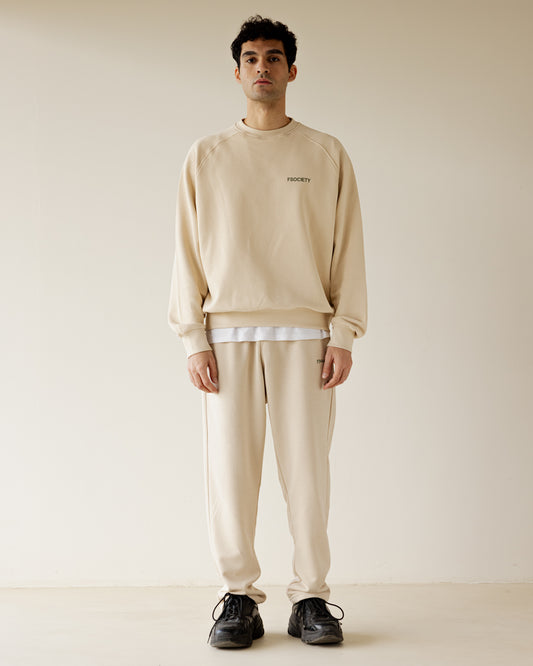 Hefty Beige Male Sweatpants