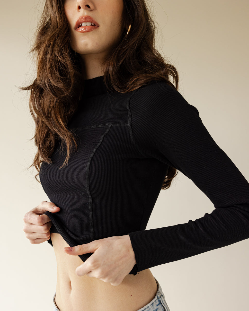 Black Full Sleeve Tank