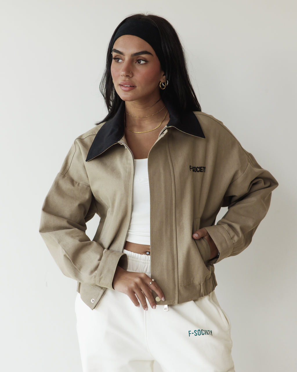 Two-Tone Bomber Jacket