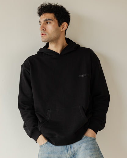 Black Hefty Hoodie