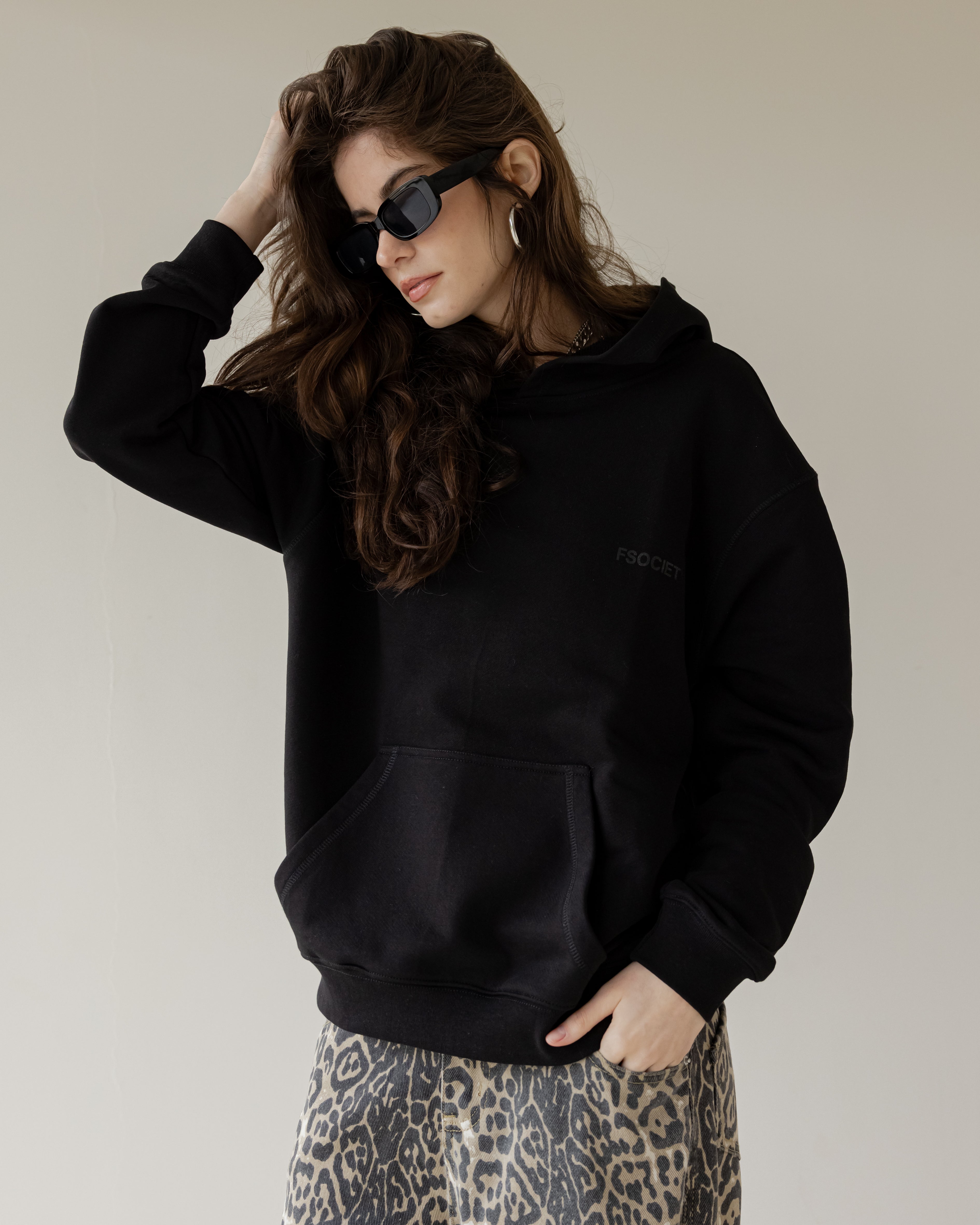 Hefty Black Hoodie