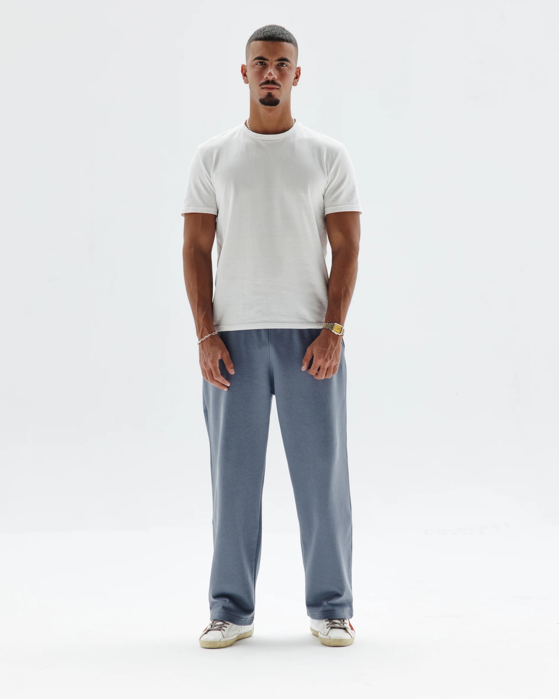 Grey Straight Sweatpants