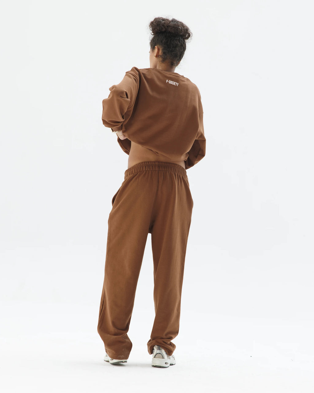 Brown Straight Sweatpants