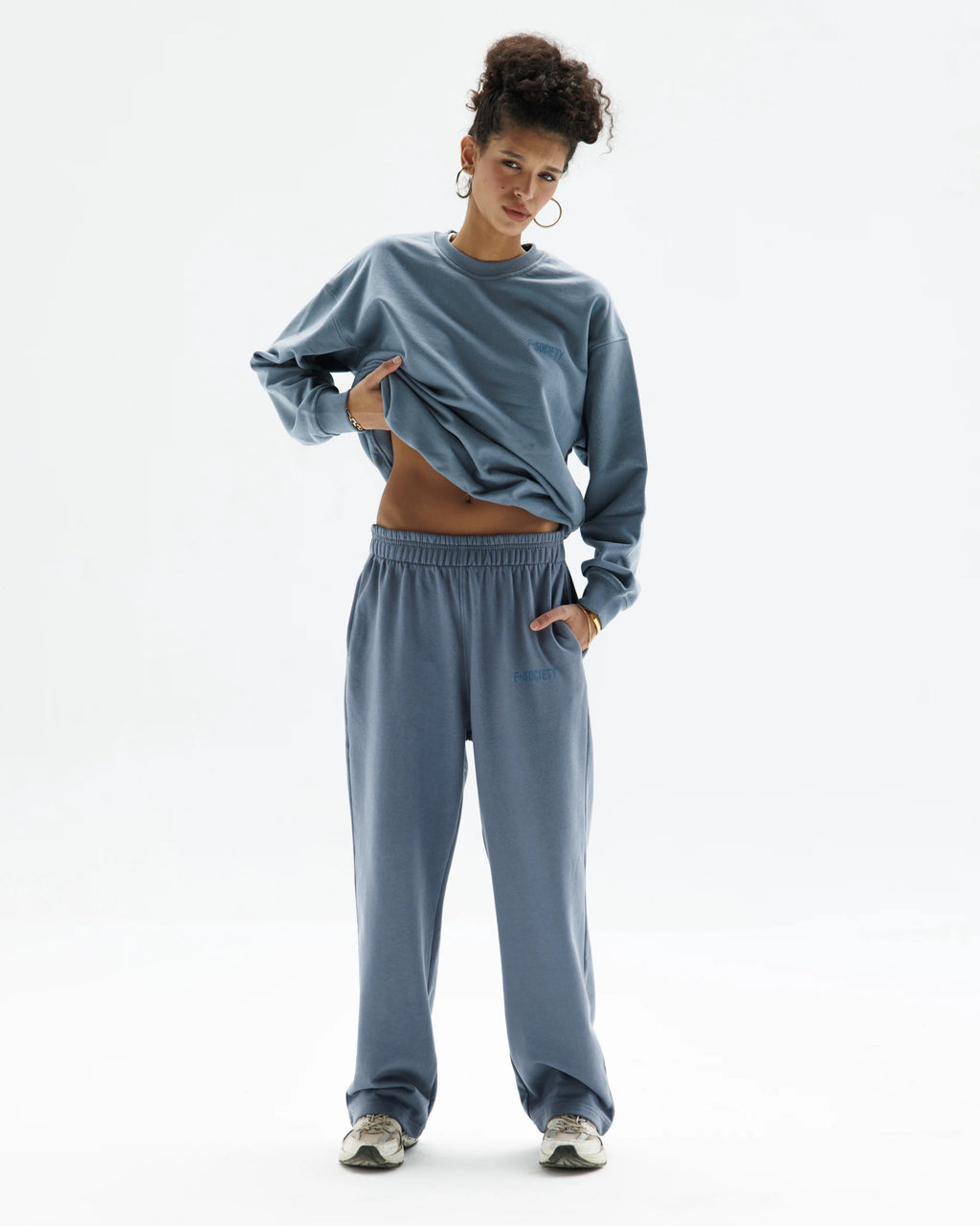 Grey Straight Sweatpants