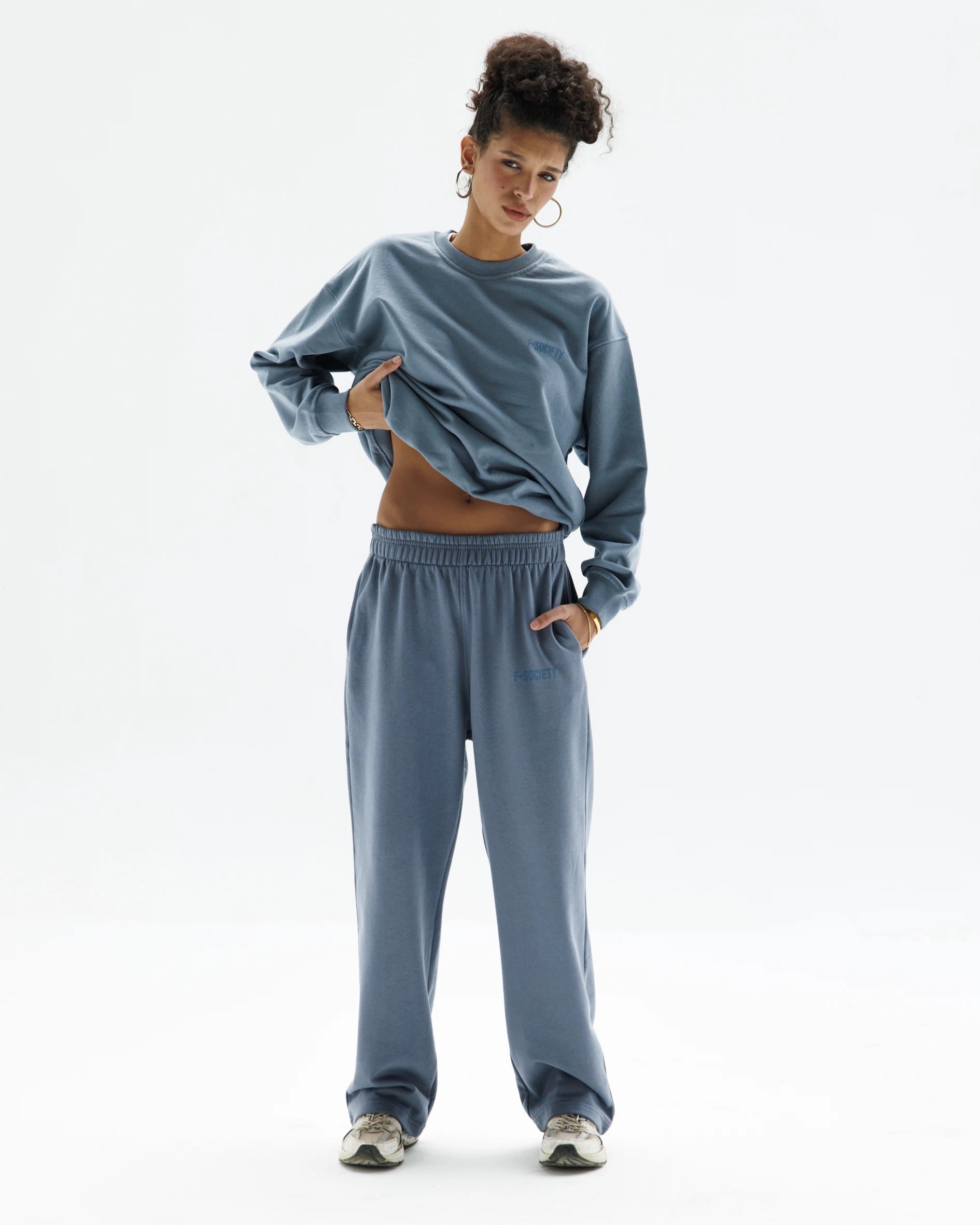 Grey Straight Sweatpants