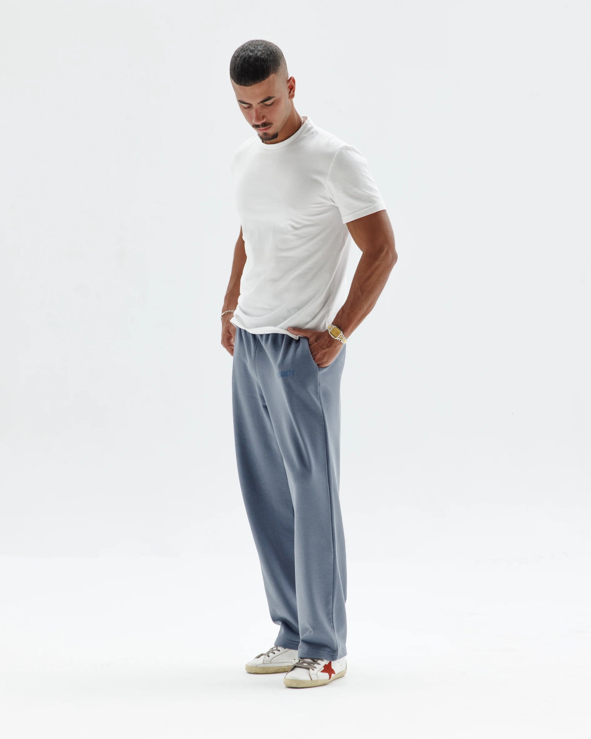 Grey Straight Sweatpants