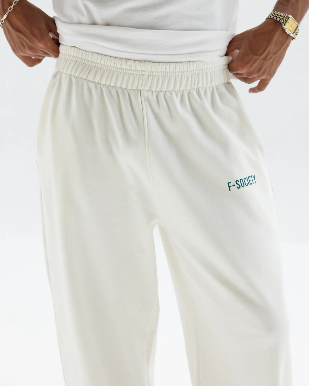 White Straight Sweatpants