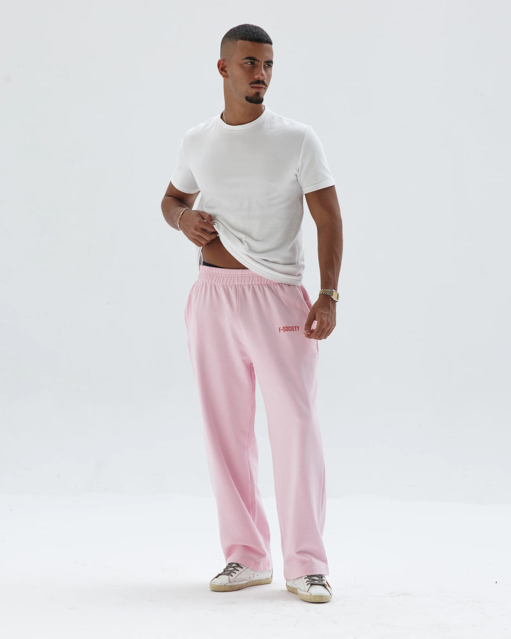 Pink Straight Sweatpants