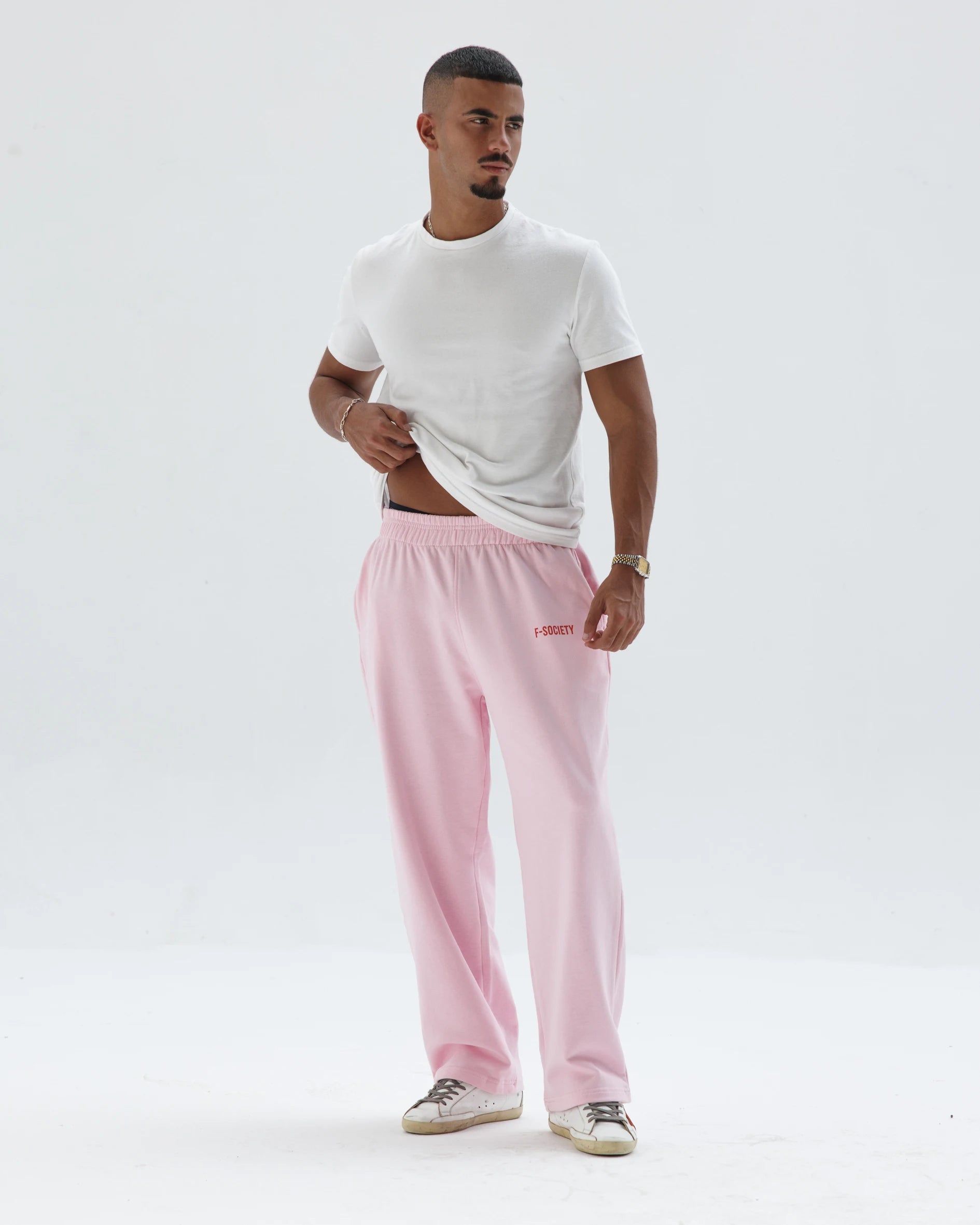 Pink Straight Sweatpants