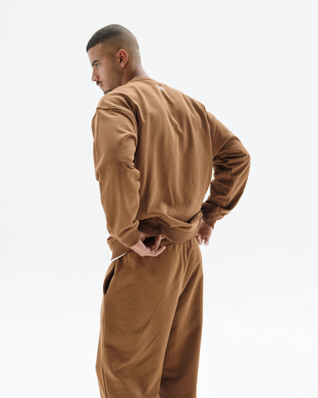 Brown Straight Sweatpants