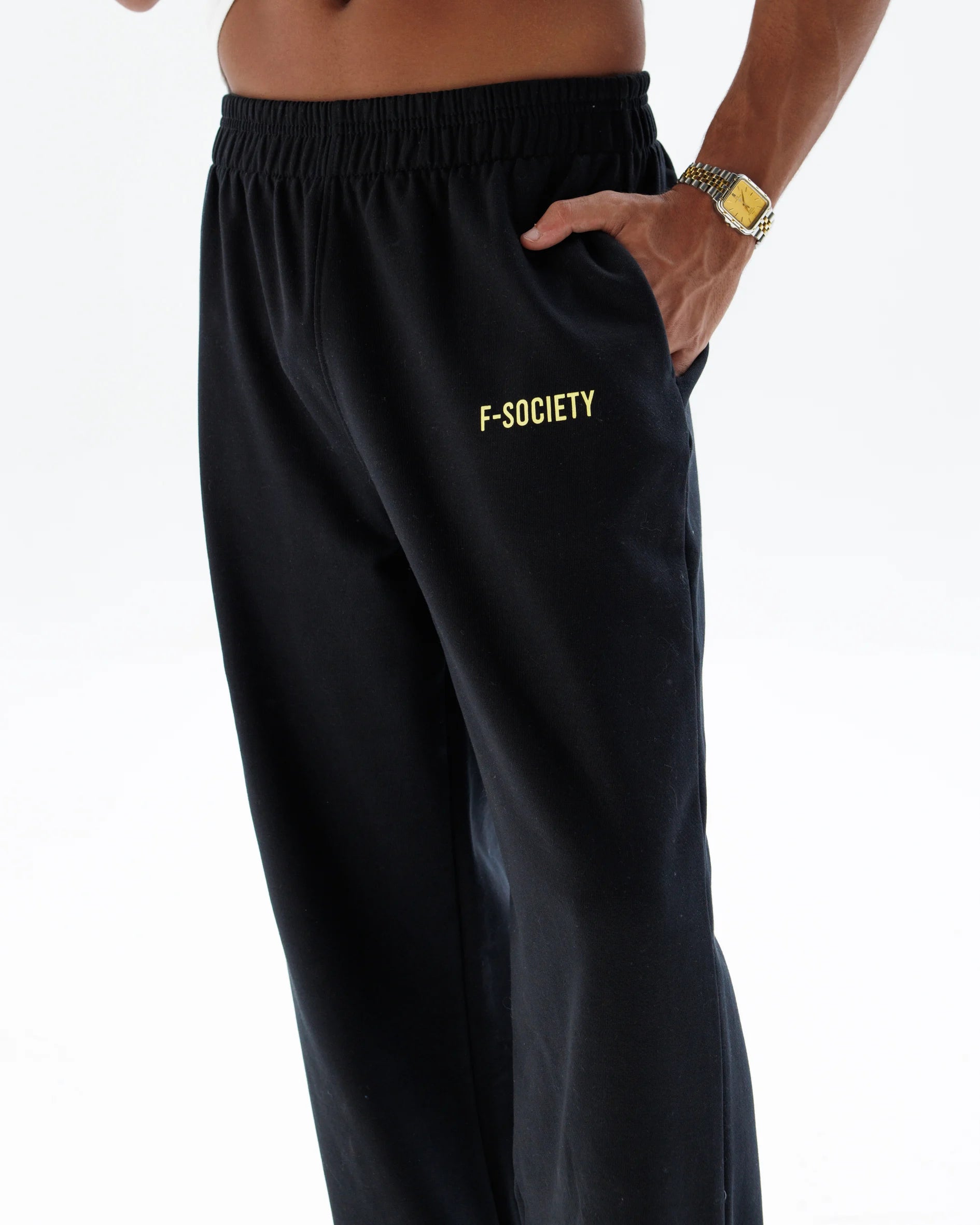 Black Straight Sweatpants