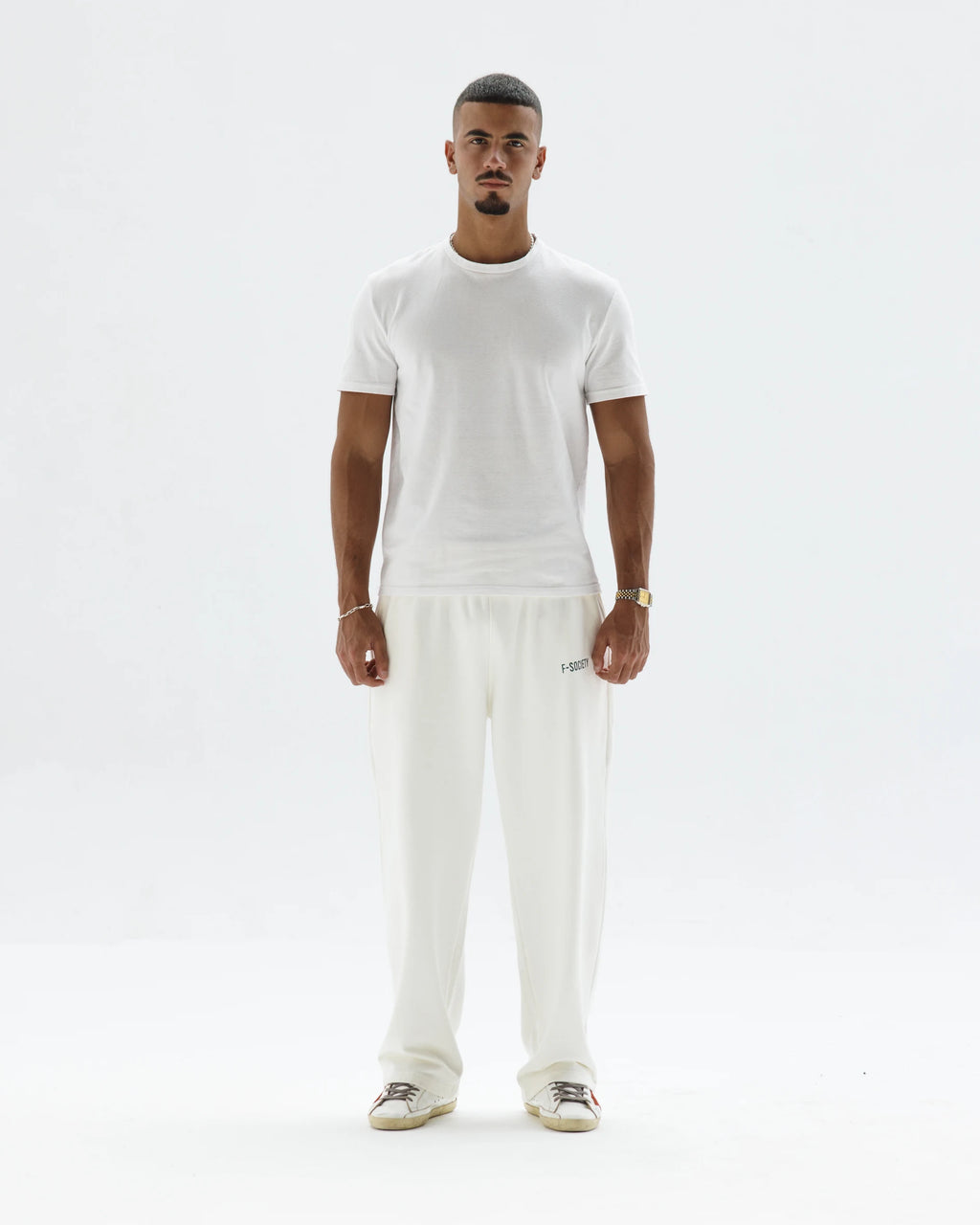 White Straight Sweatpants