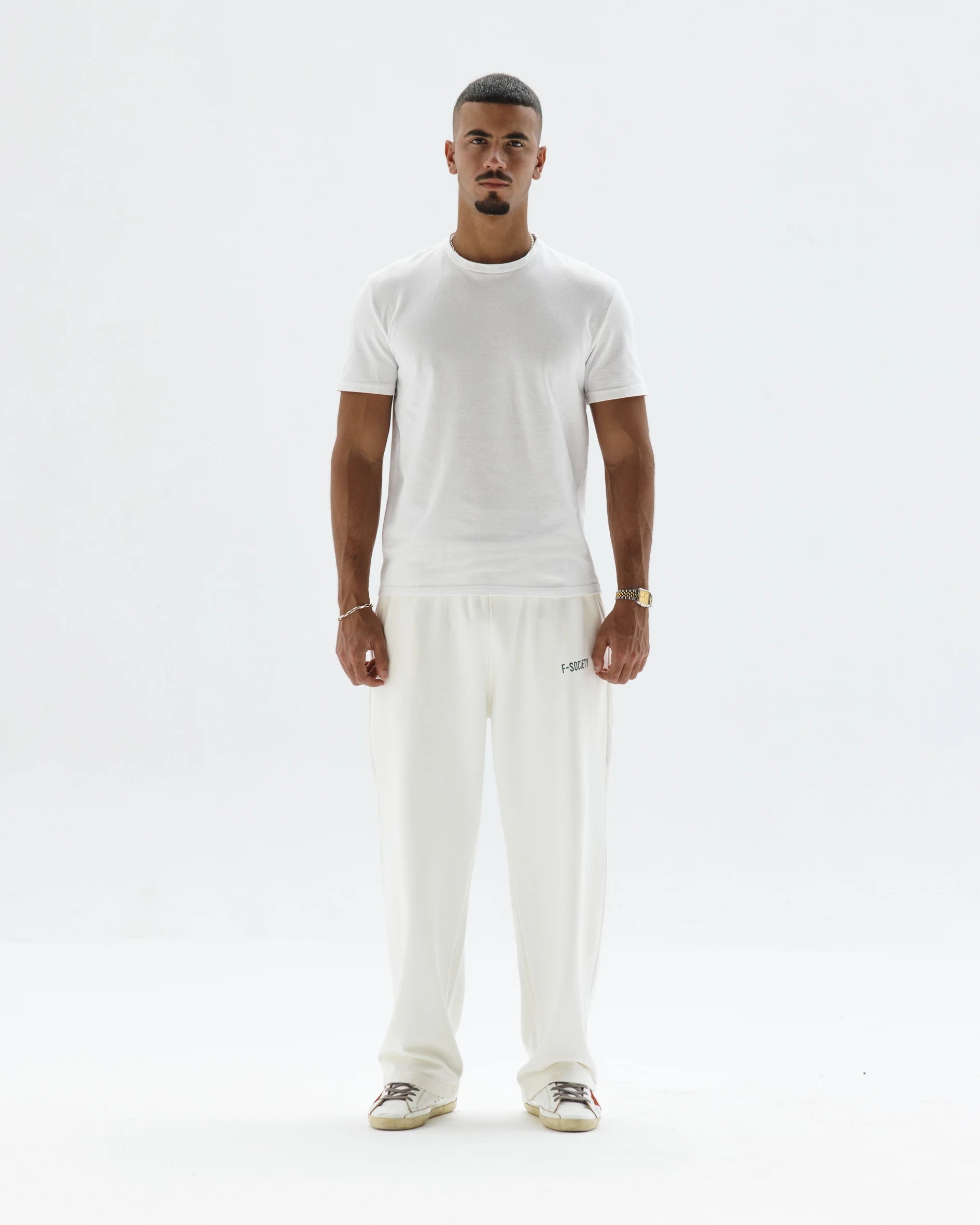 White Straight Sweatpants