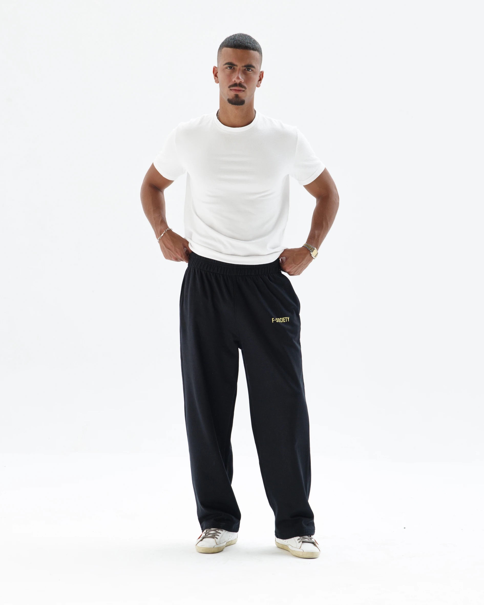 Black Straight Sweatpants