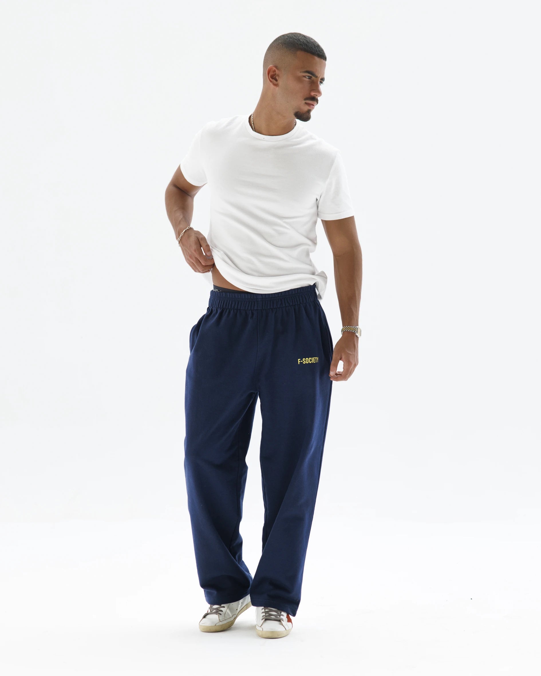 Blue Straight Sweatpants