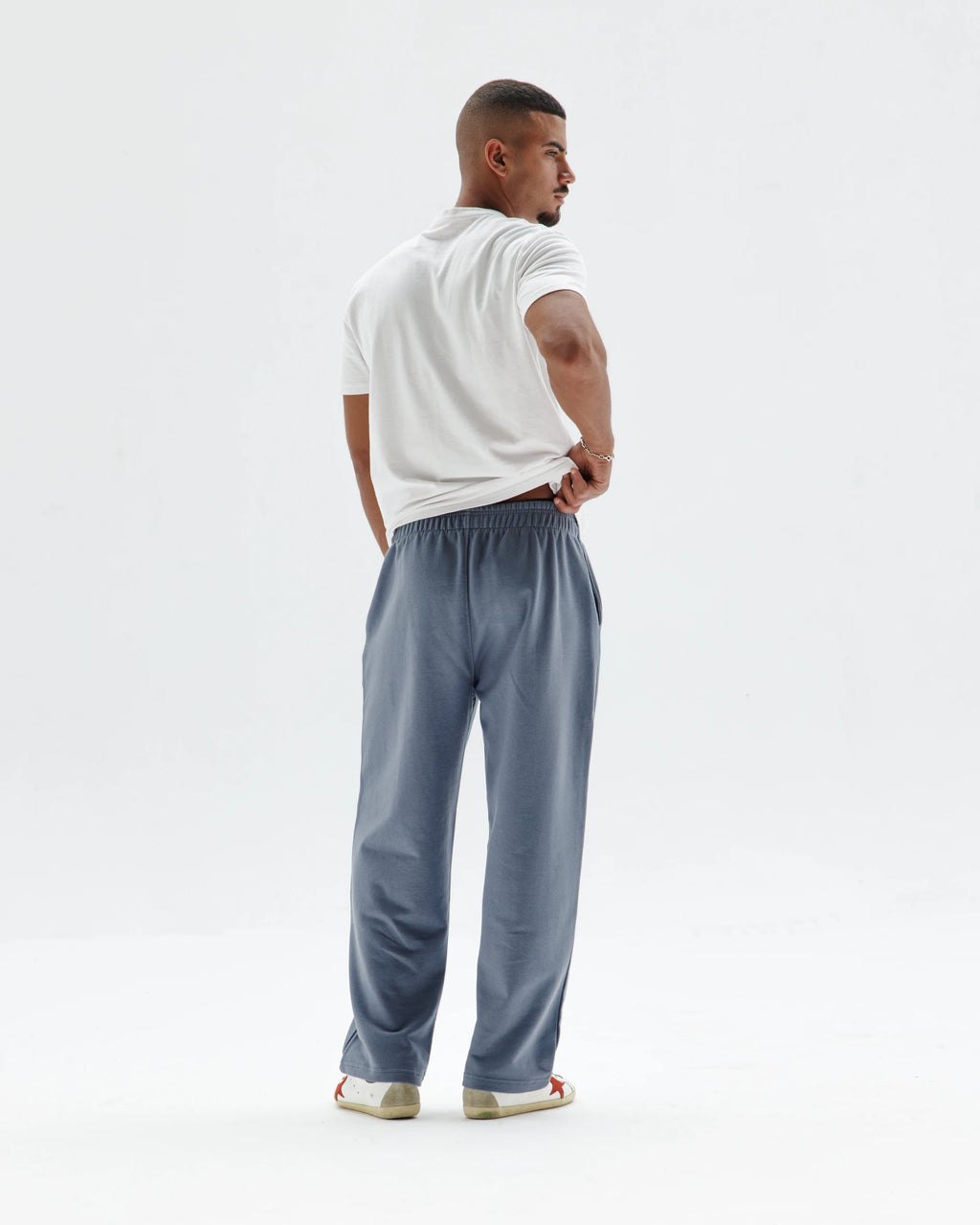 Grey Straight Sweatpants