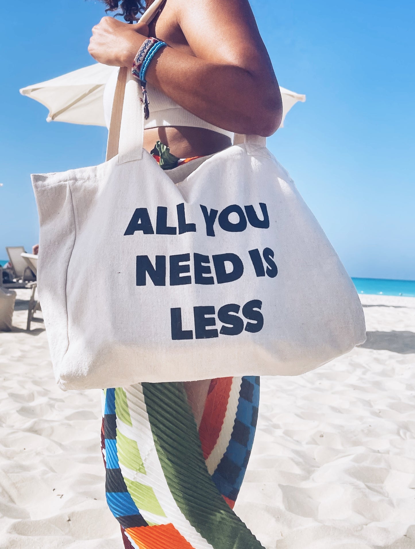 All you need is less Tote bag